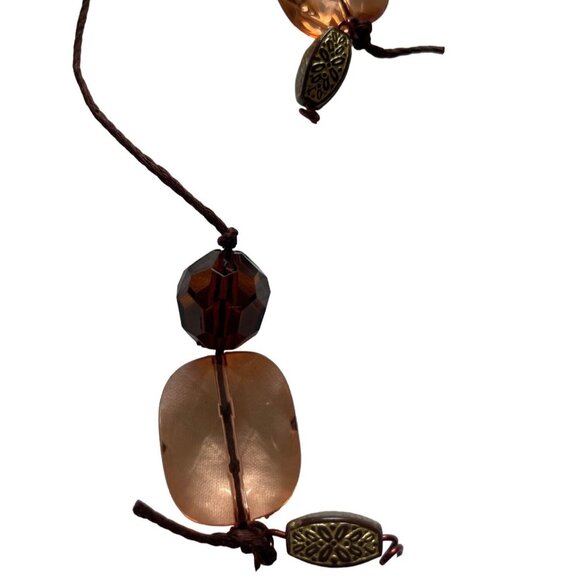 Beaded Luxury Bookmark Handmade Dangle Charm Brown 25 in Book Thong B U - Picture 4 of 4